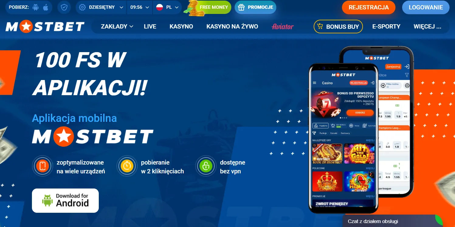 Pobieranie Mostbet APK na Android - Mostbet aplikacja