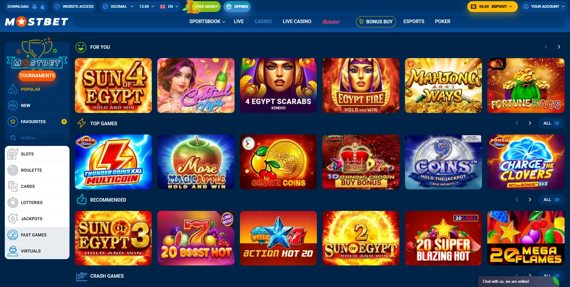 Основни Функции на Mostbet Casino